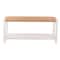 Alaterre Furniture Newport 40in Wood Storage Bench with Handcrafted Woven Rope Seat, White ANNP0550 - alternate 6